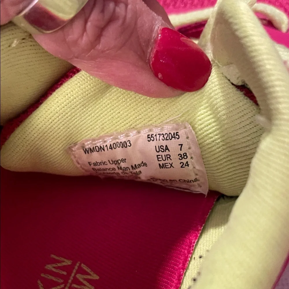Danskin Now Pink and Yellow Athletic Shoes